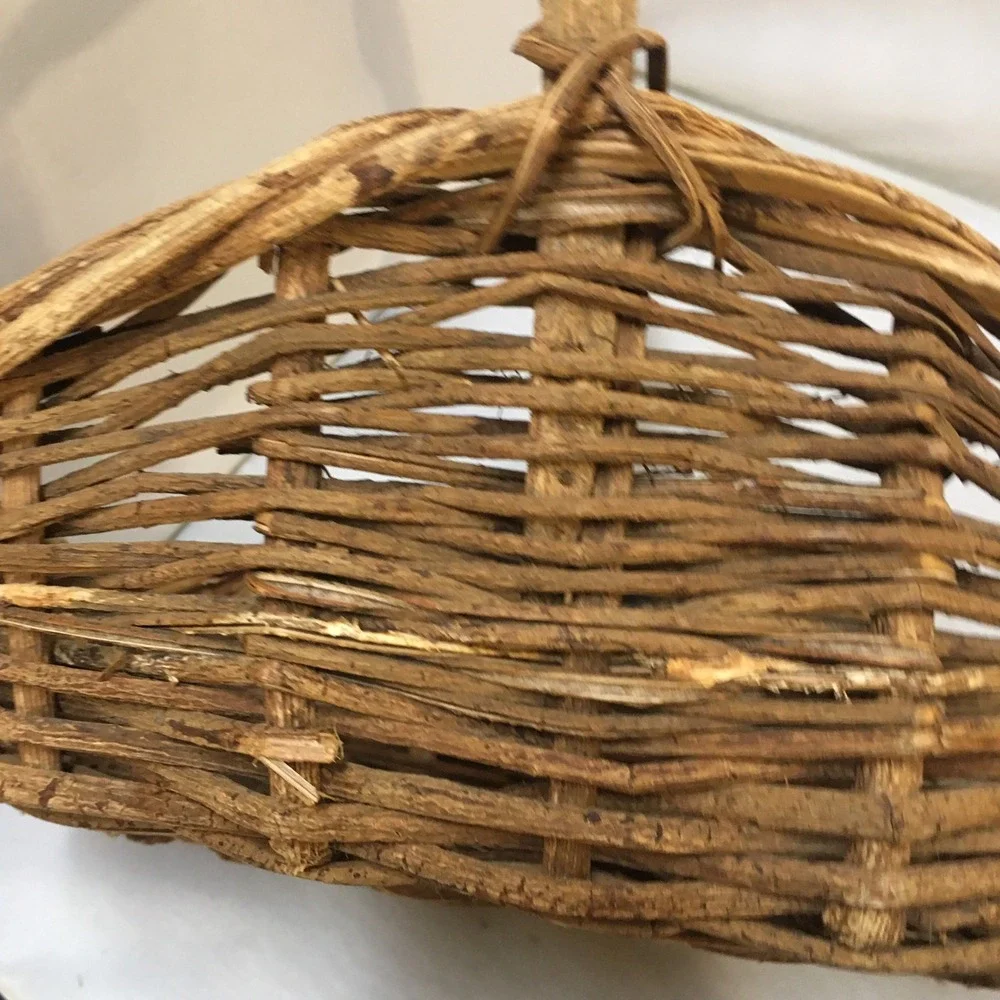 Grapevine Basket Unisex OS Brown Rustic Woven Primitive Farmhouse Cottagecore